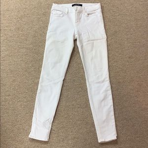 J Brand White Skinny Jean